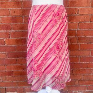 Y2K striped fairy skirt